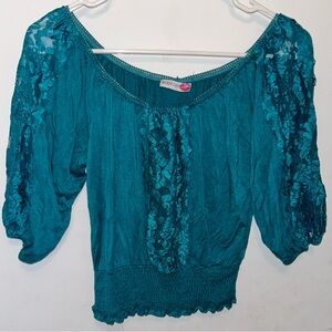 Body Central Green Blouse